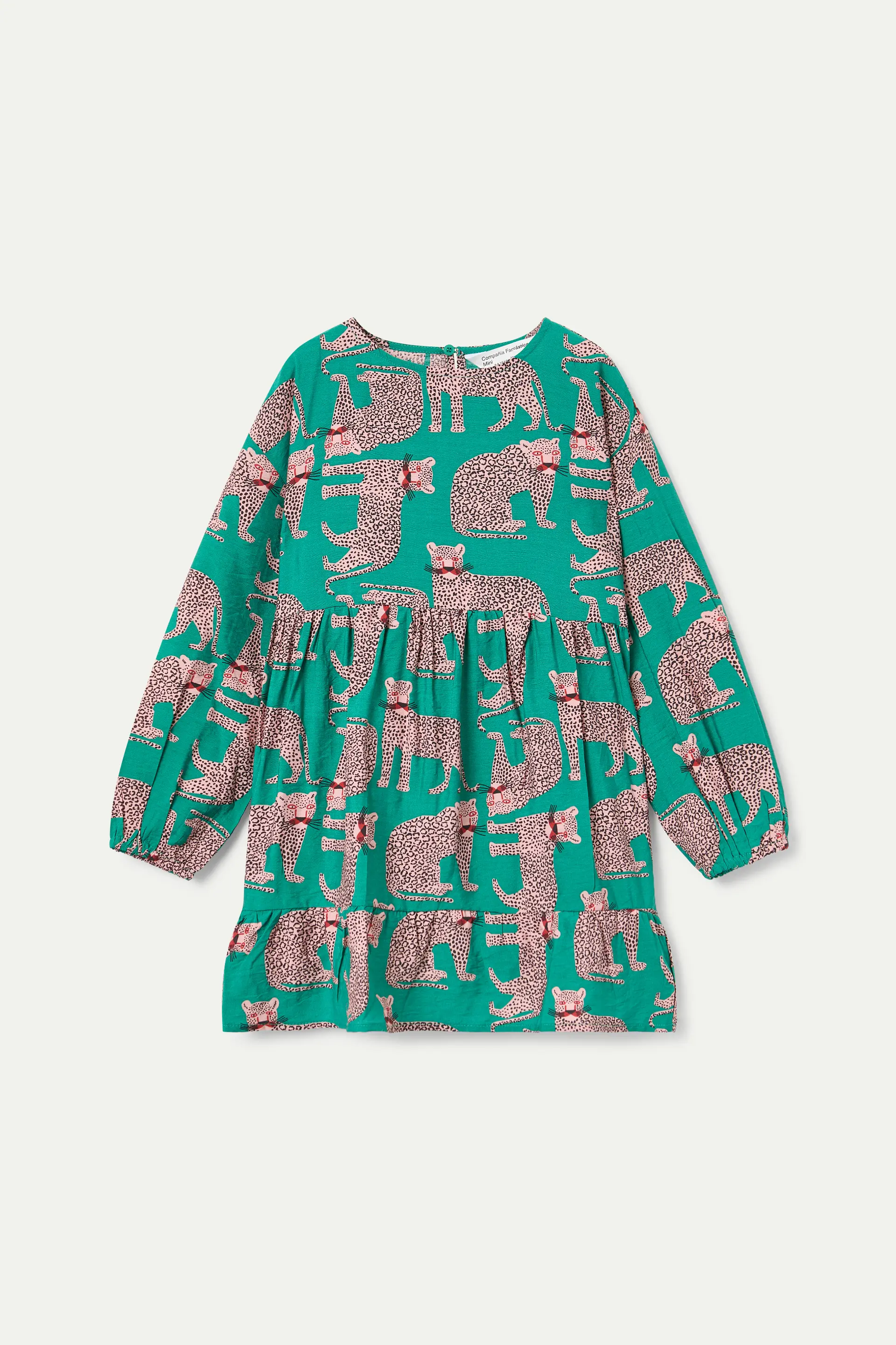 Vestido de niña de manga larga estampado Onca - Image 2