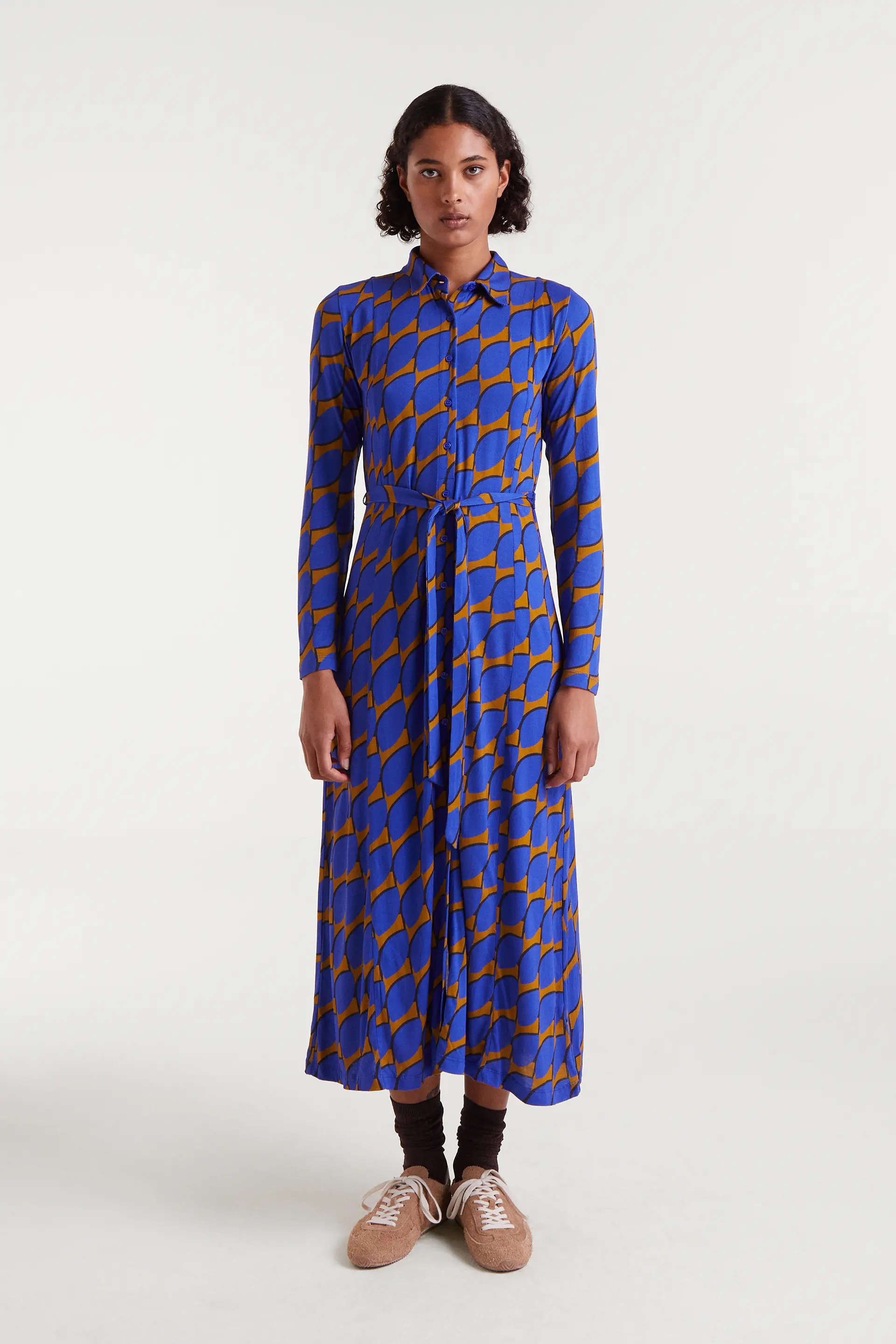 Vestido largo con estampado Skouros Small