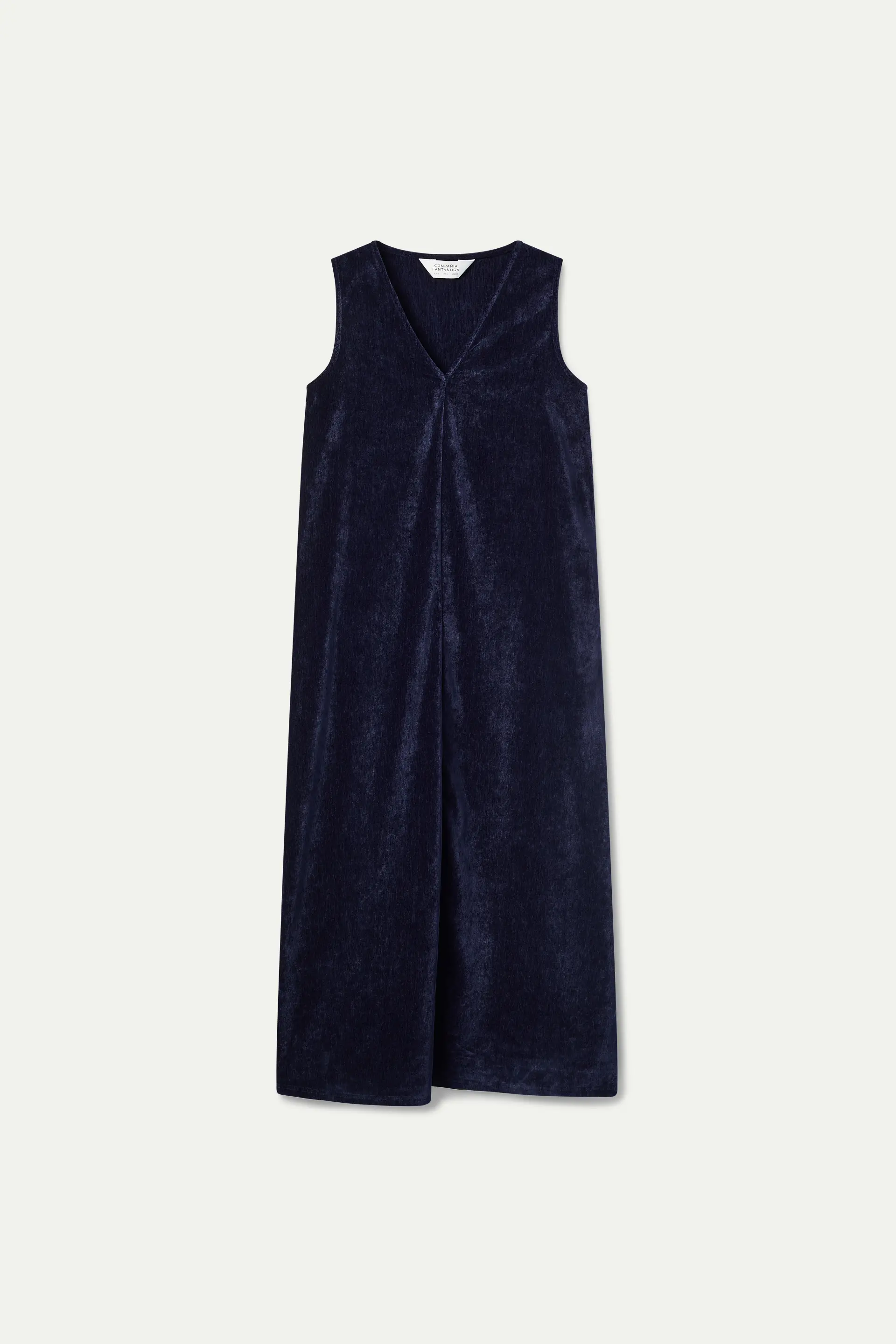 Vestido largo de chenilla negro - Image 2