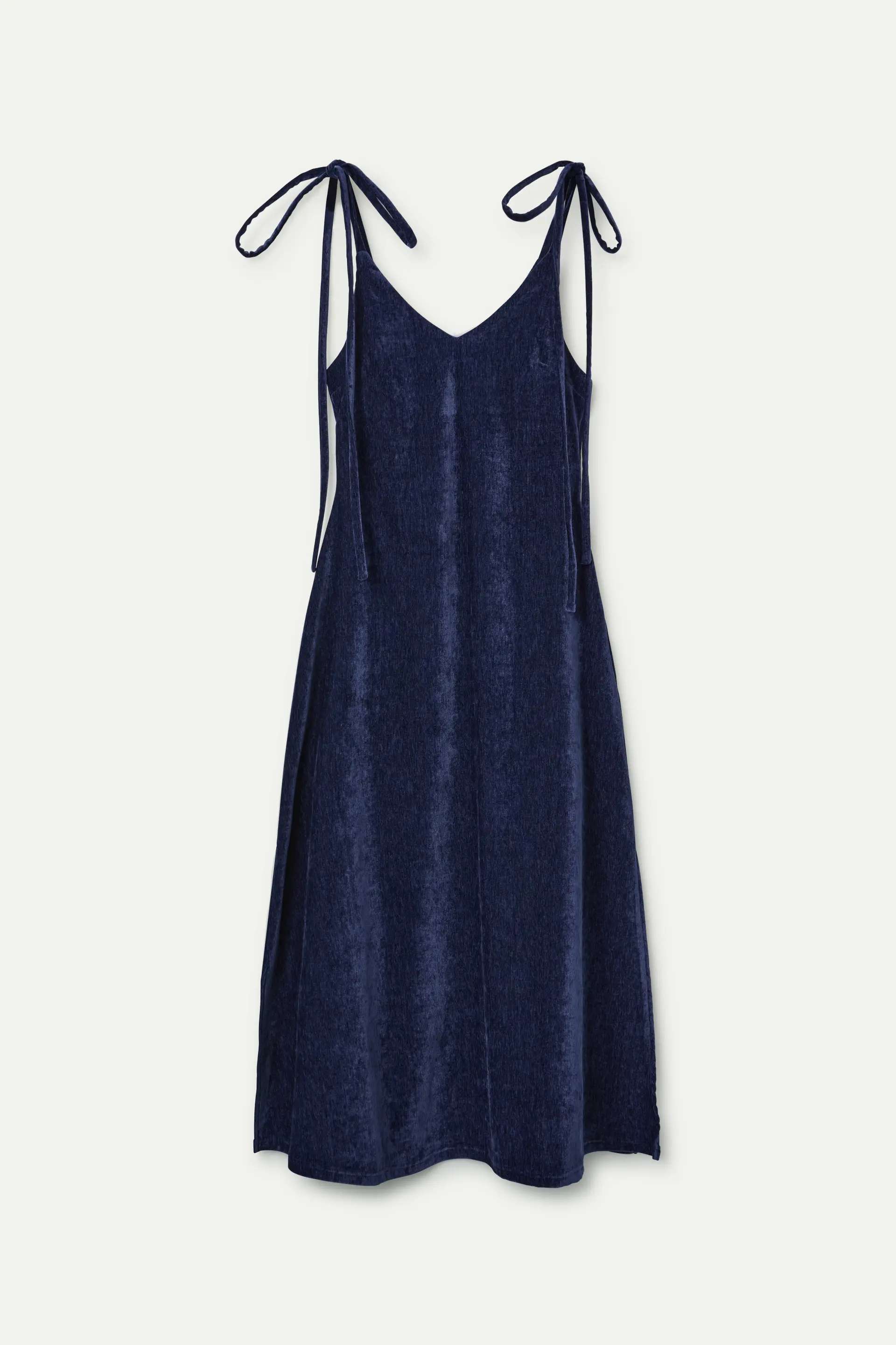 Vestido largo terciopelo navy blue - Image 2