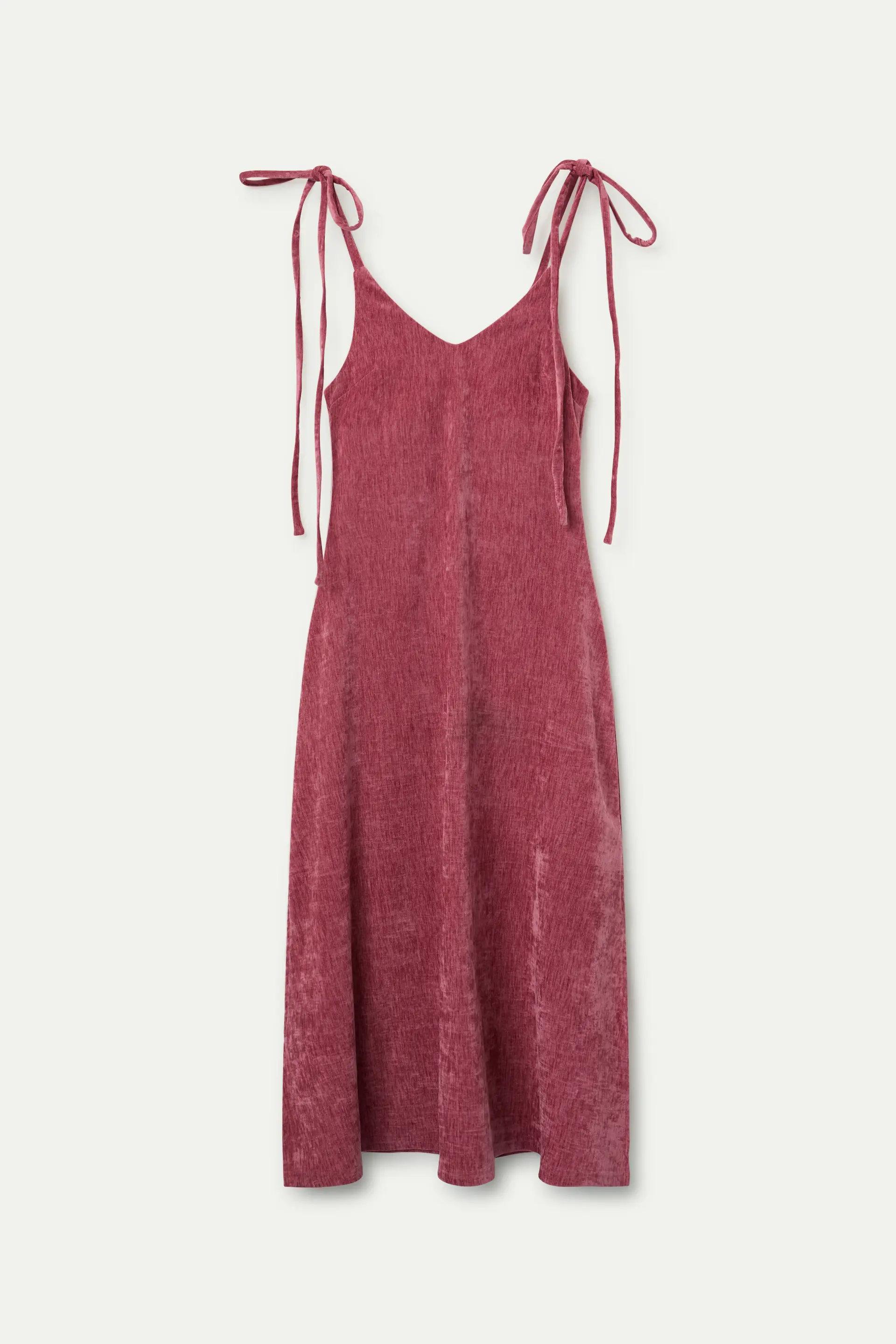 Vestido largo terciopelo rosa - Image 2