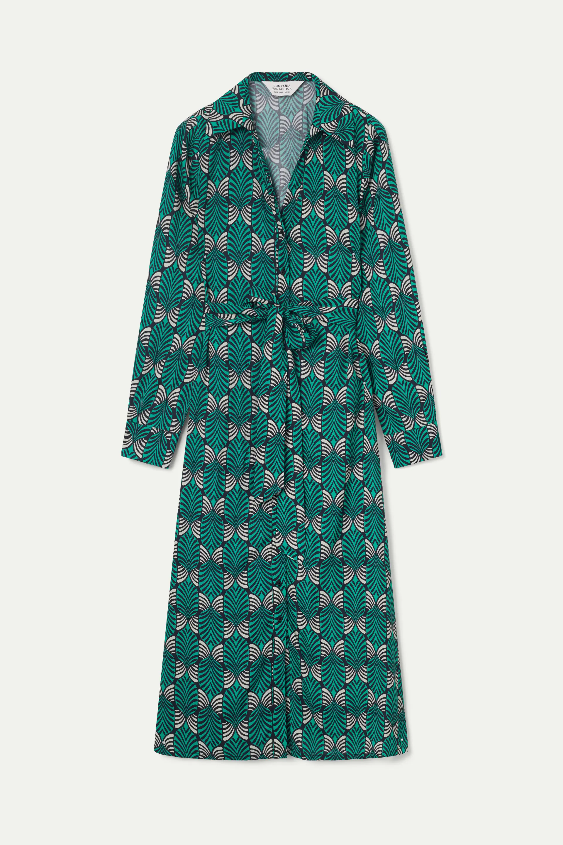 Vestido midi camisero estampado Brigitte pequeño - Image 2
