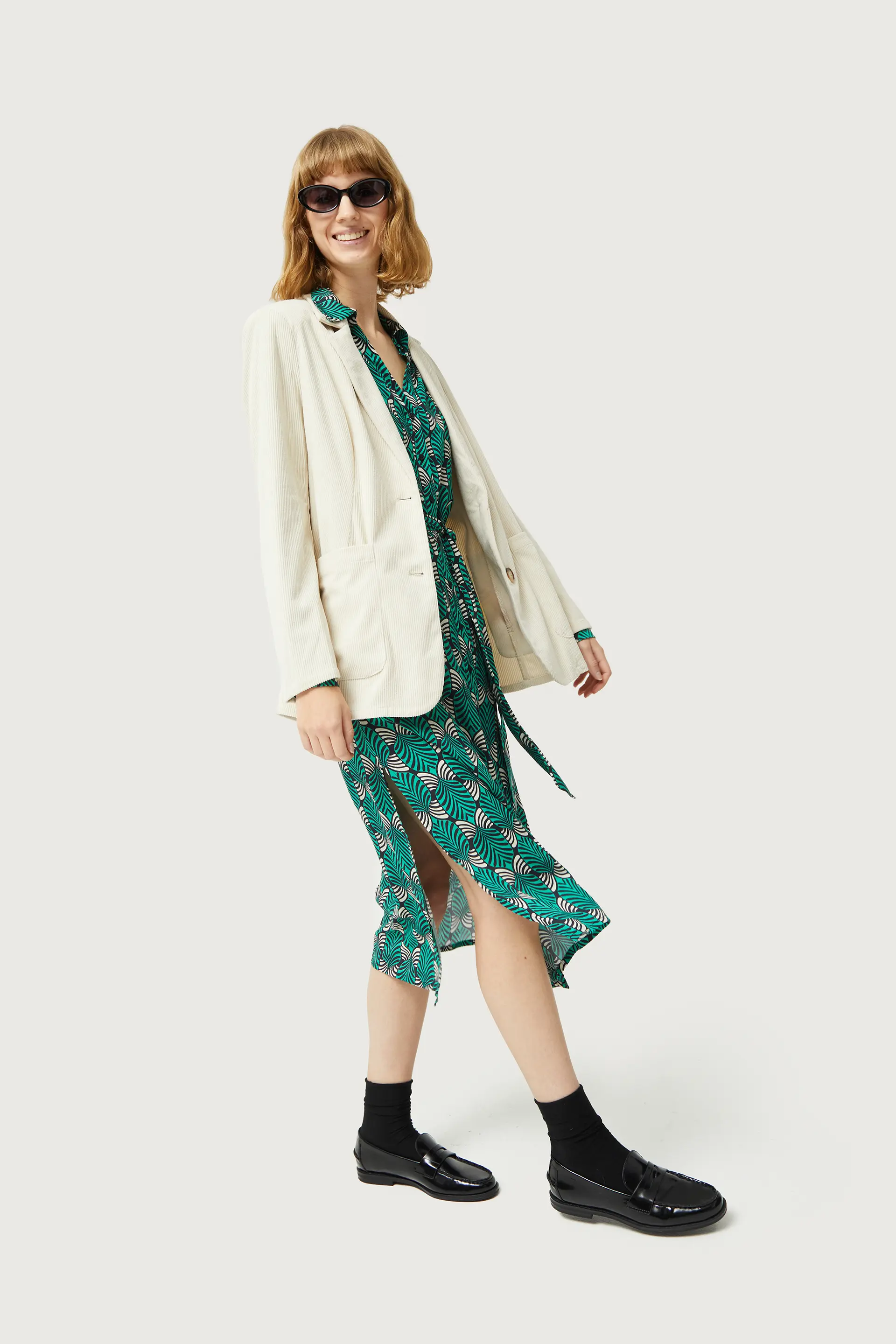 Vestido midi camisero estampado Brigitte pequeño - Image 5