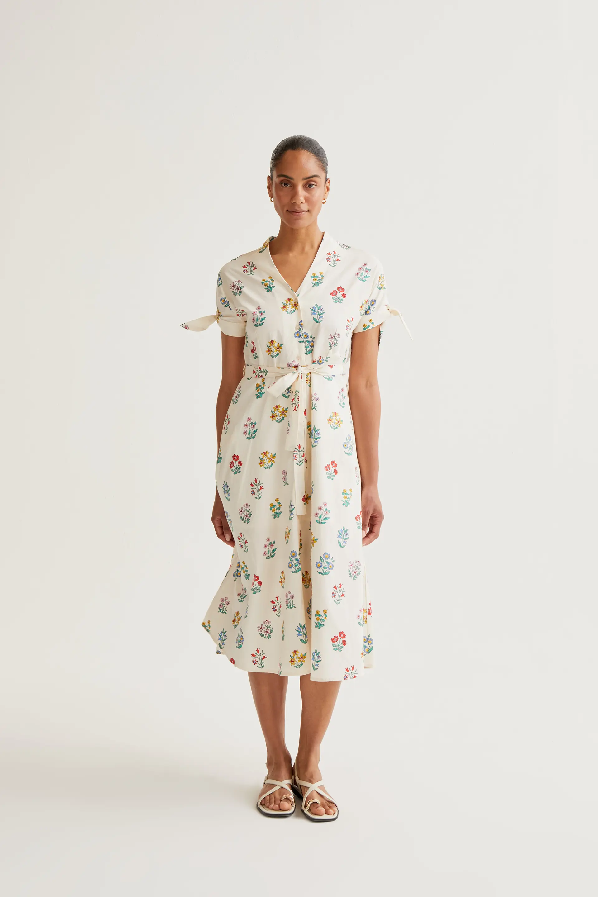 Vestido midi con estampado Gardener