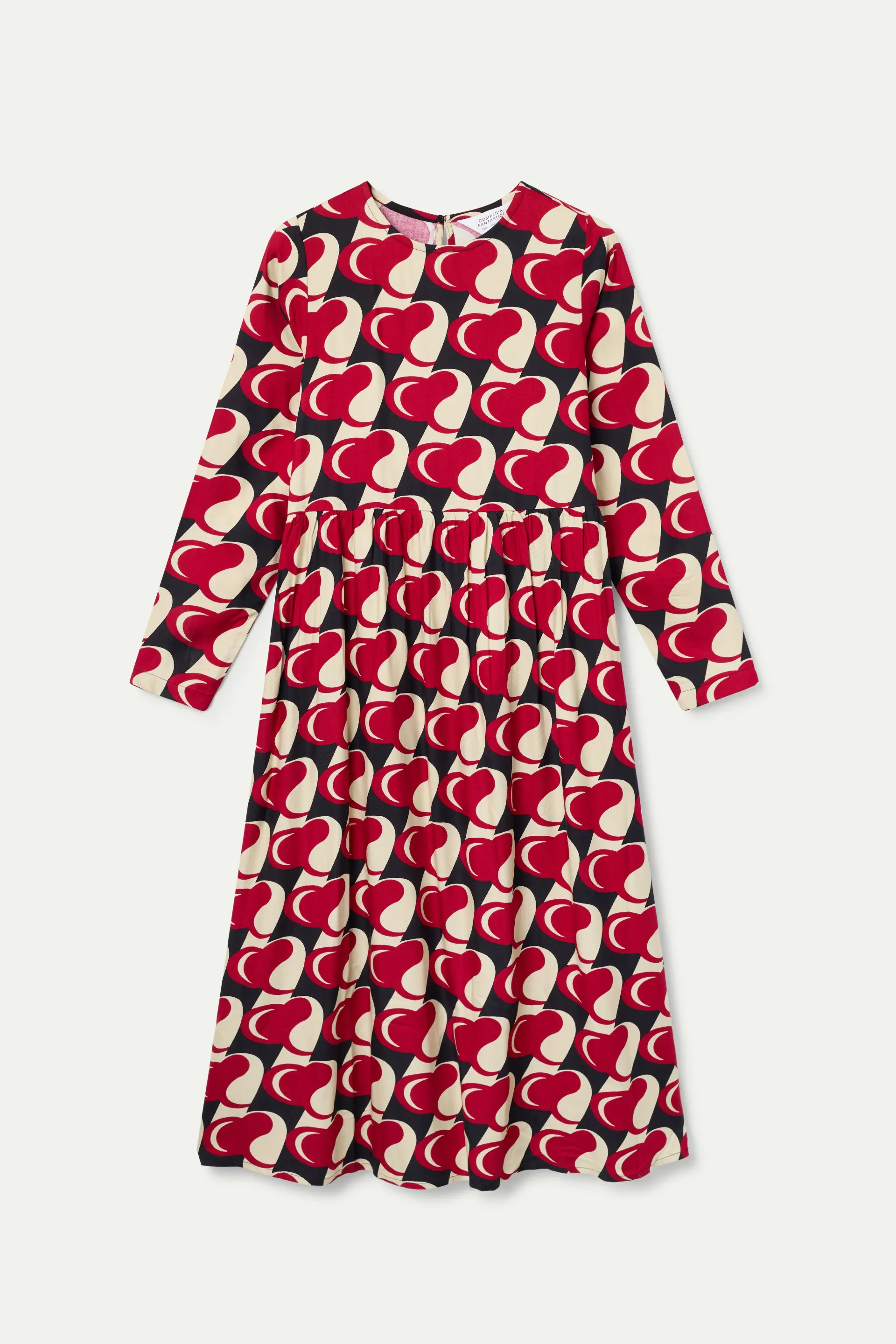 Vestido midi con estampado Heart Attack - Image 2