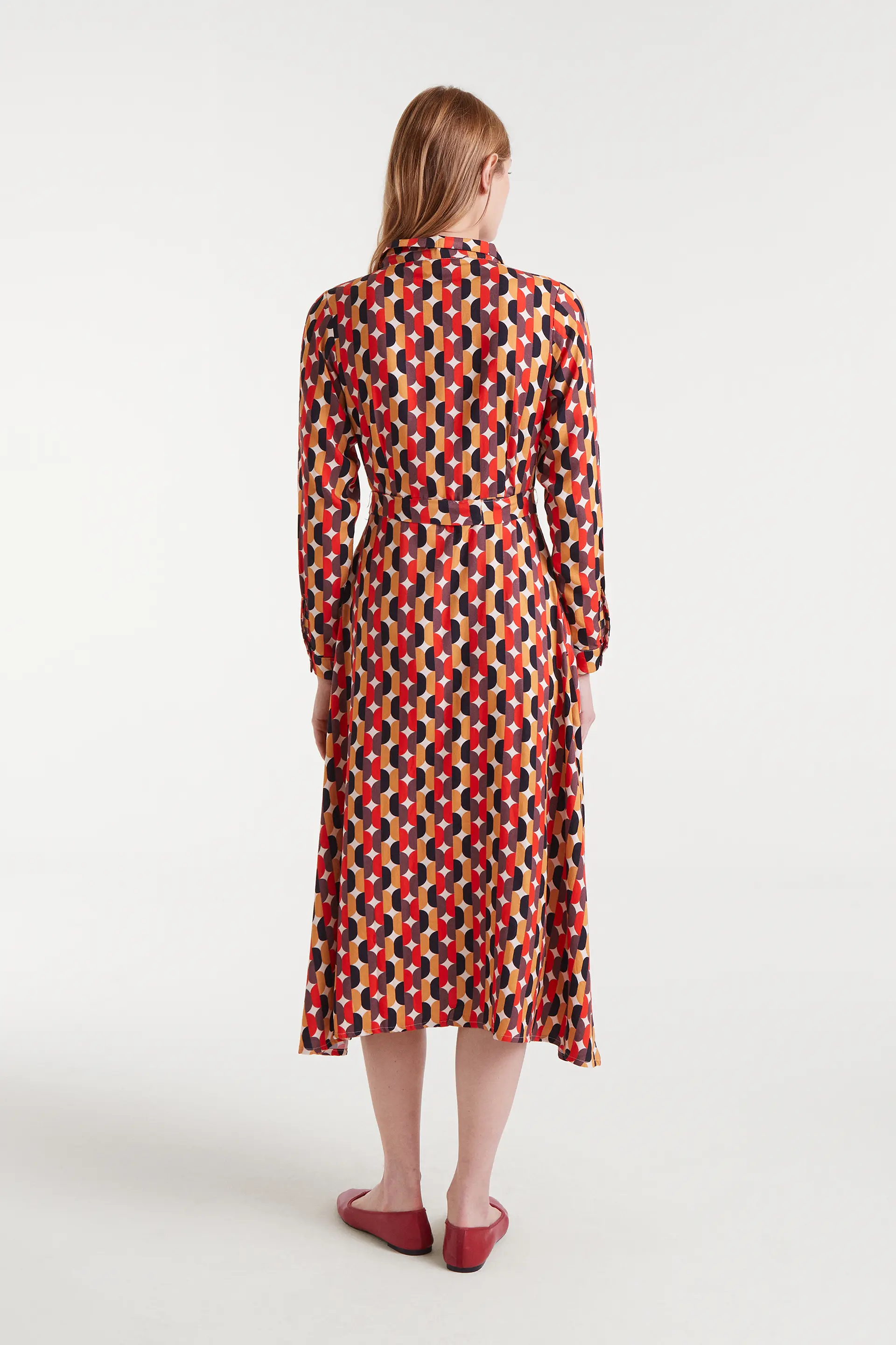 Vestido midi con estampado Link - Image 3