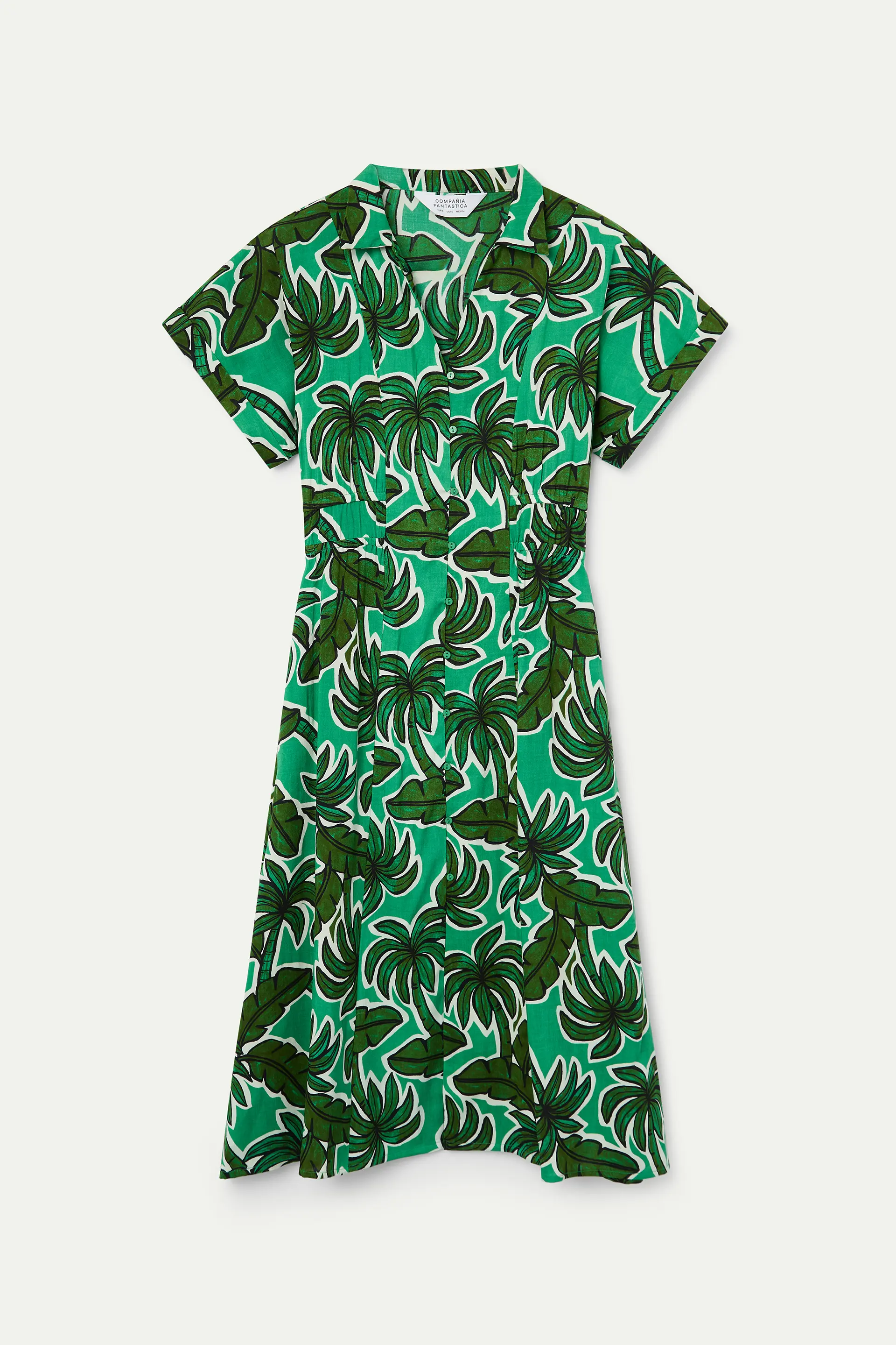 Vestido midi con estampado Palm Tree - Image 2
