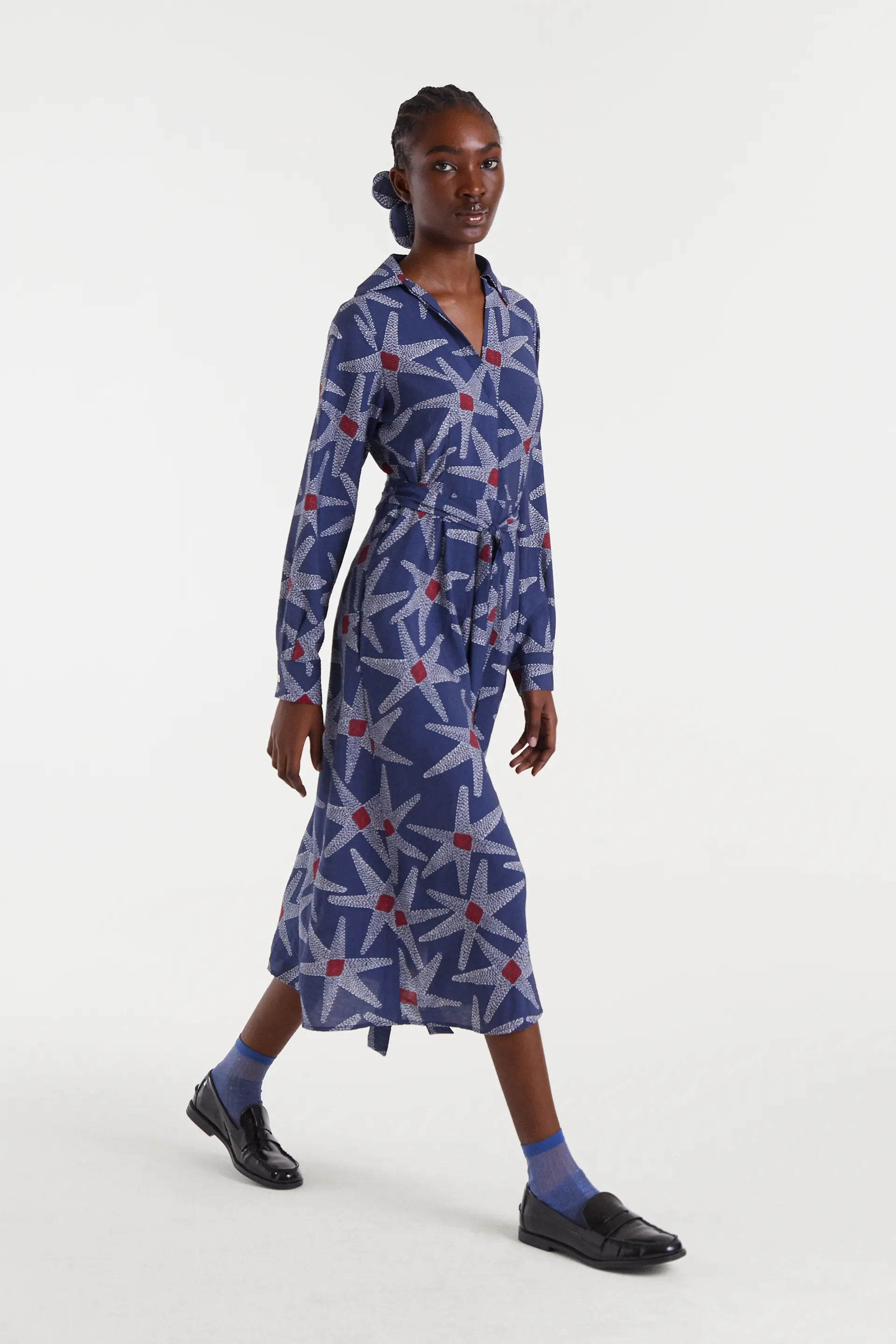 Vestido midi con estampado Starships - Image 4