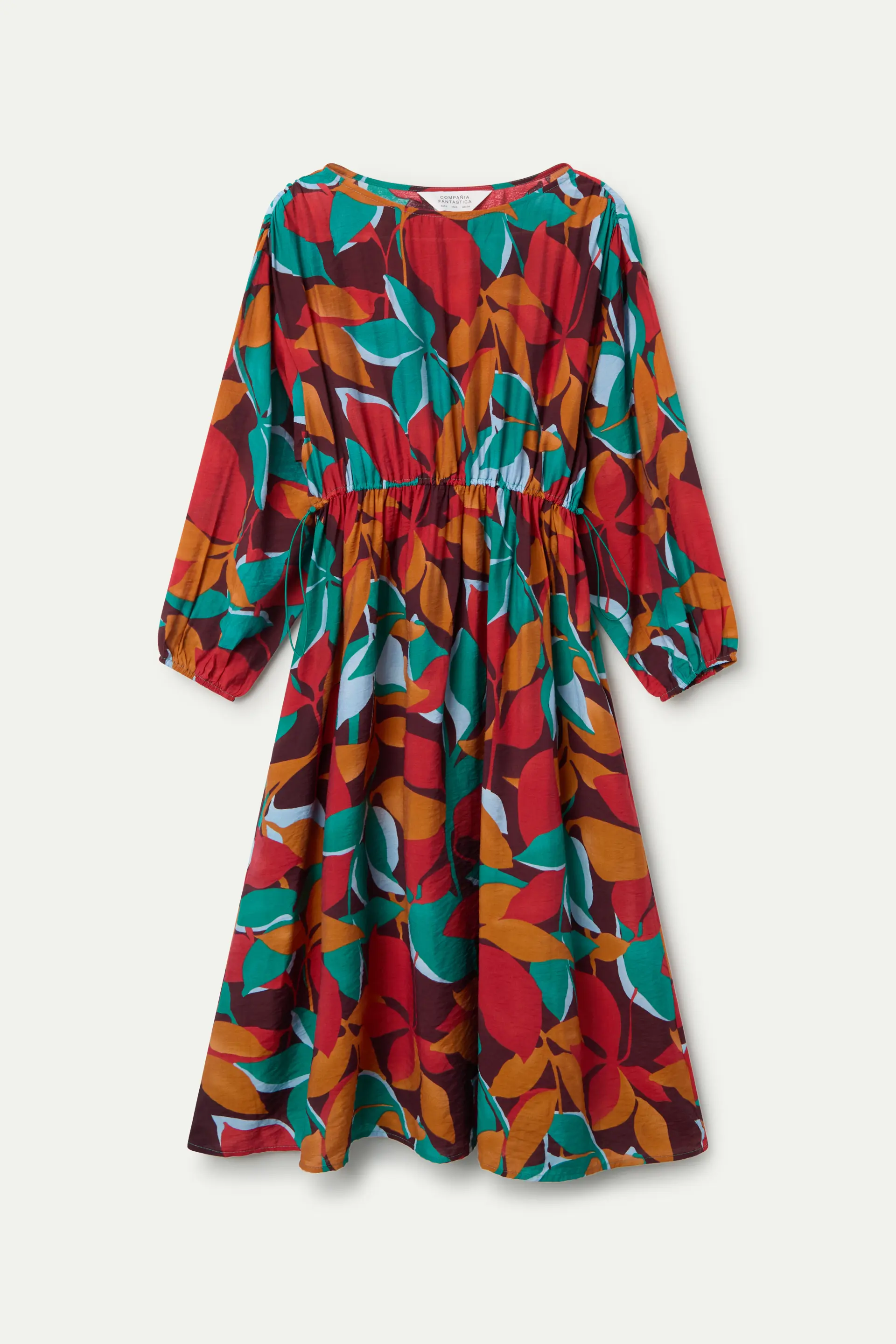 Vestido midi crepé ligero con estampado Ponziana - Image 2