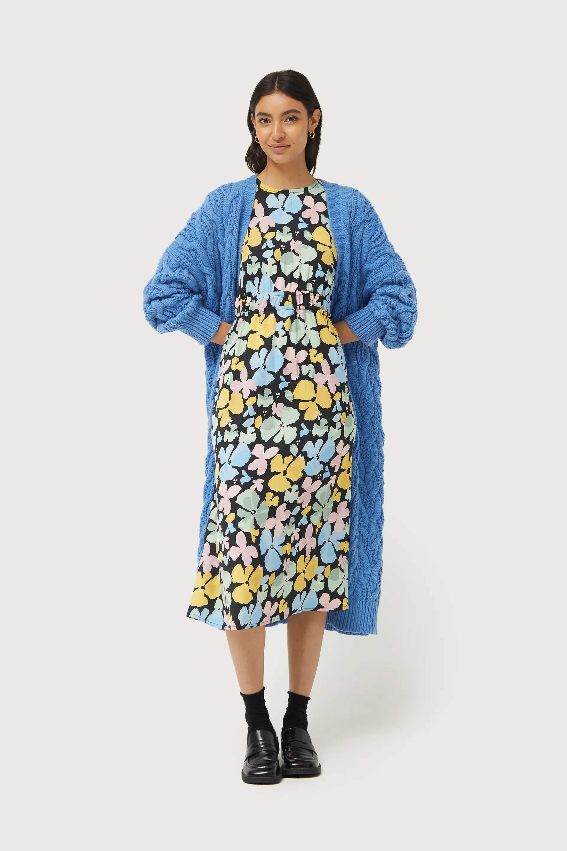 Vestido midi estampado floral Jacinto - Image 4