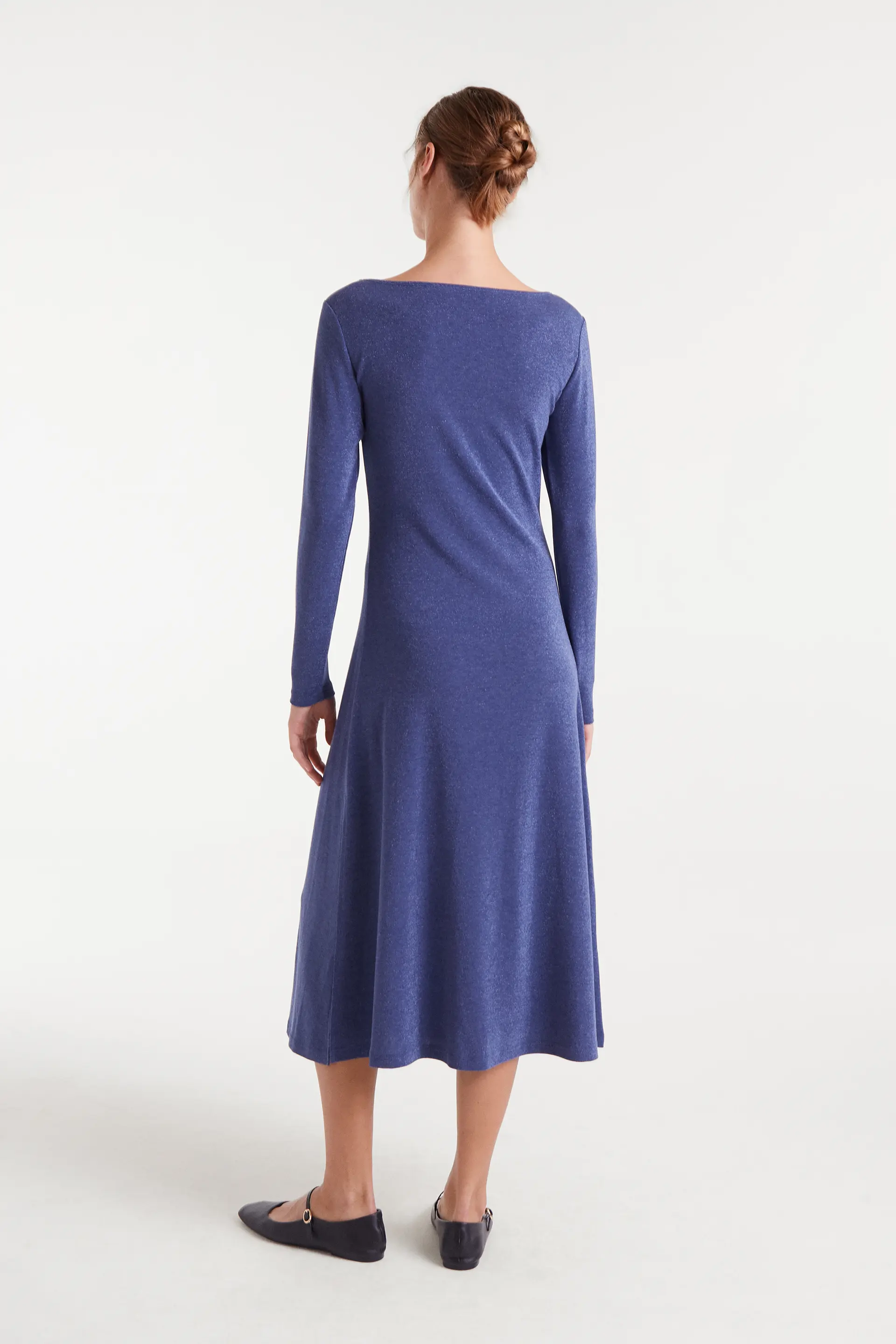Vestido midi navy blue - Image 3