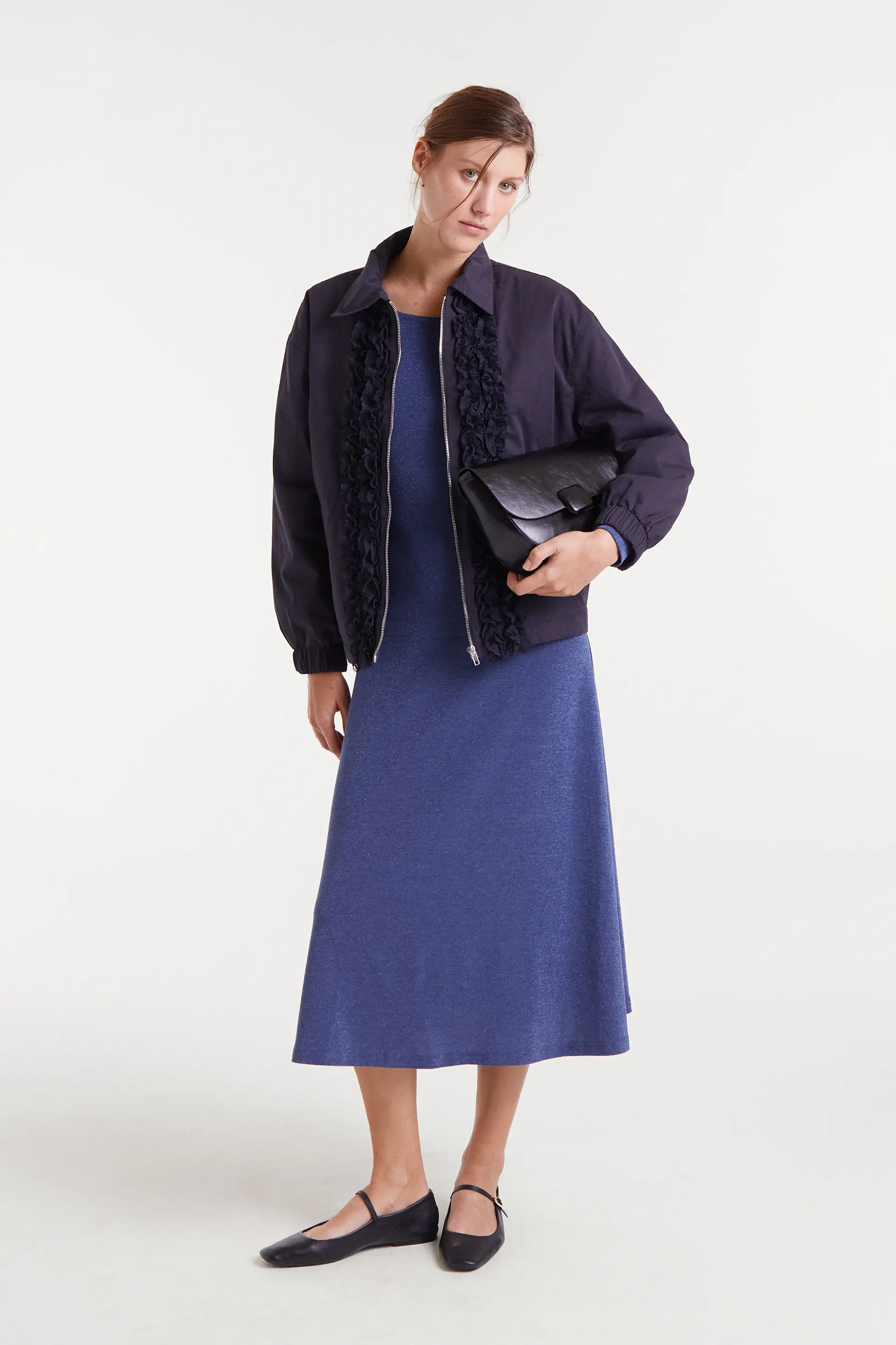 Vestido midi navy blue - Image 5